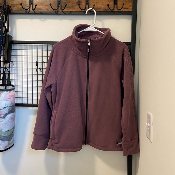 NWOT | Calvin Klein women’s fleece zip‎ jacket — petite large - Picture 1 of 6